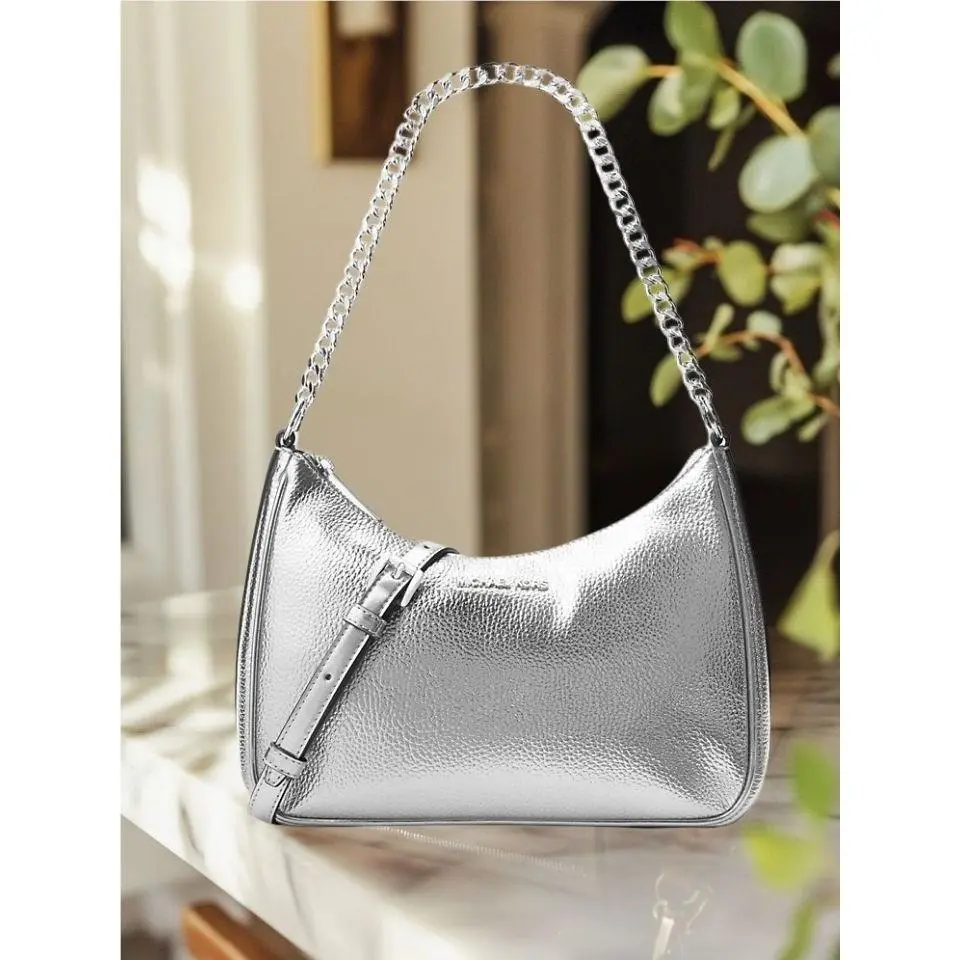 Jet Set Travel Women Large Convertible Crossbody Handbag Variation SILVER by Michael Kors