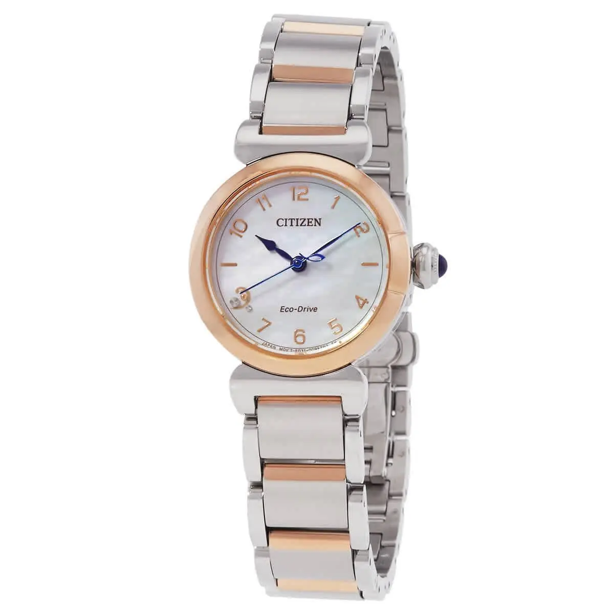 Citizen L Mae White Mop Dial Ladies Watch EM1136-87D