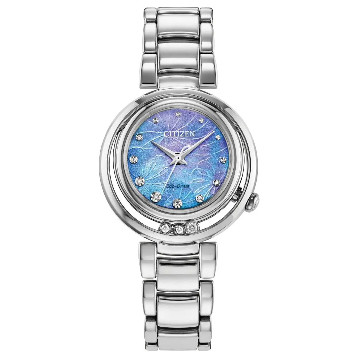 Citizen Eco Drive Ladies Mother OF Pearl L Arcly Diamond Watch EM1110-56N
