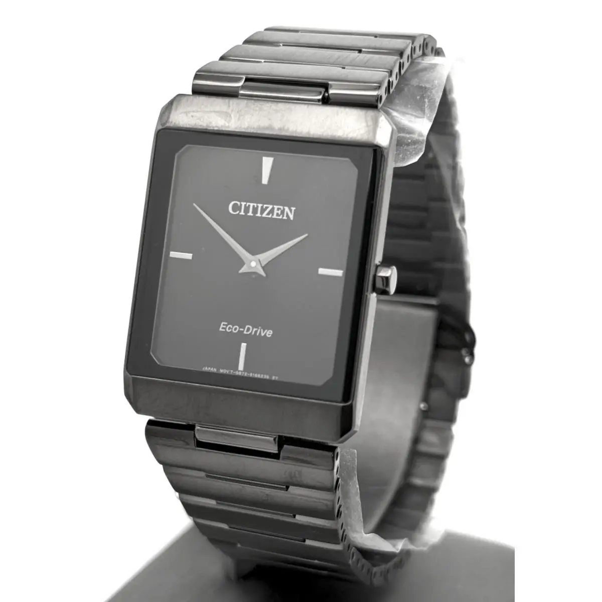 Stiletto Eco Drive Stainless Steel Black Dial 28mm AR3107-57E Box/card by Citizen