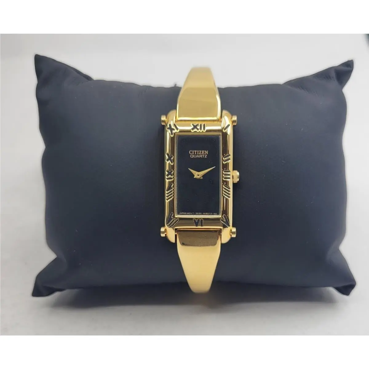 Citizen Gold Tone Black Dial Quartz Ladies Watch EA4222-63E