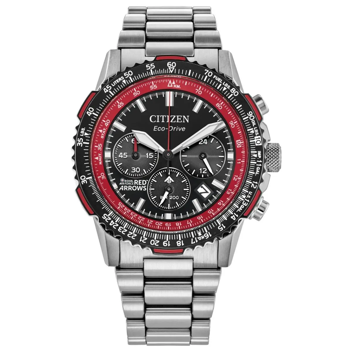 Citizen Promaster Navihawk Black Dial Stainless Steel Men`s Bracelet CA4666-56E