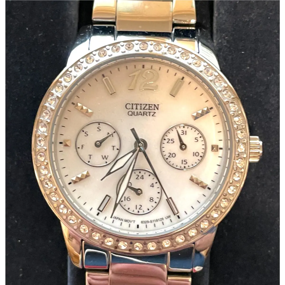 Citizen Quartz Swarovski Crystals ED8090-53D Women`s Watch W/ Box