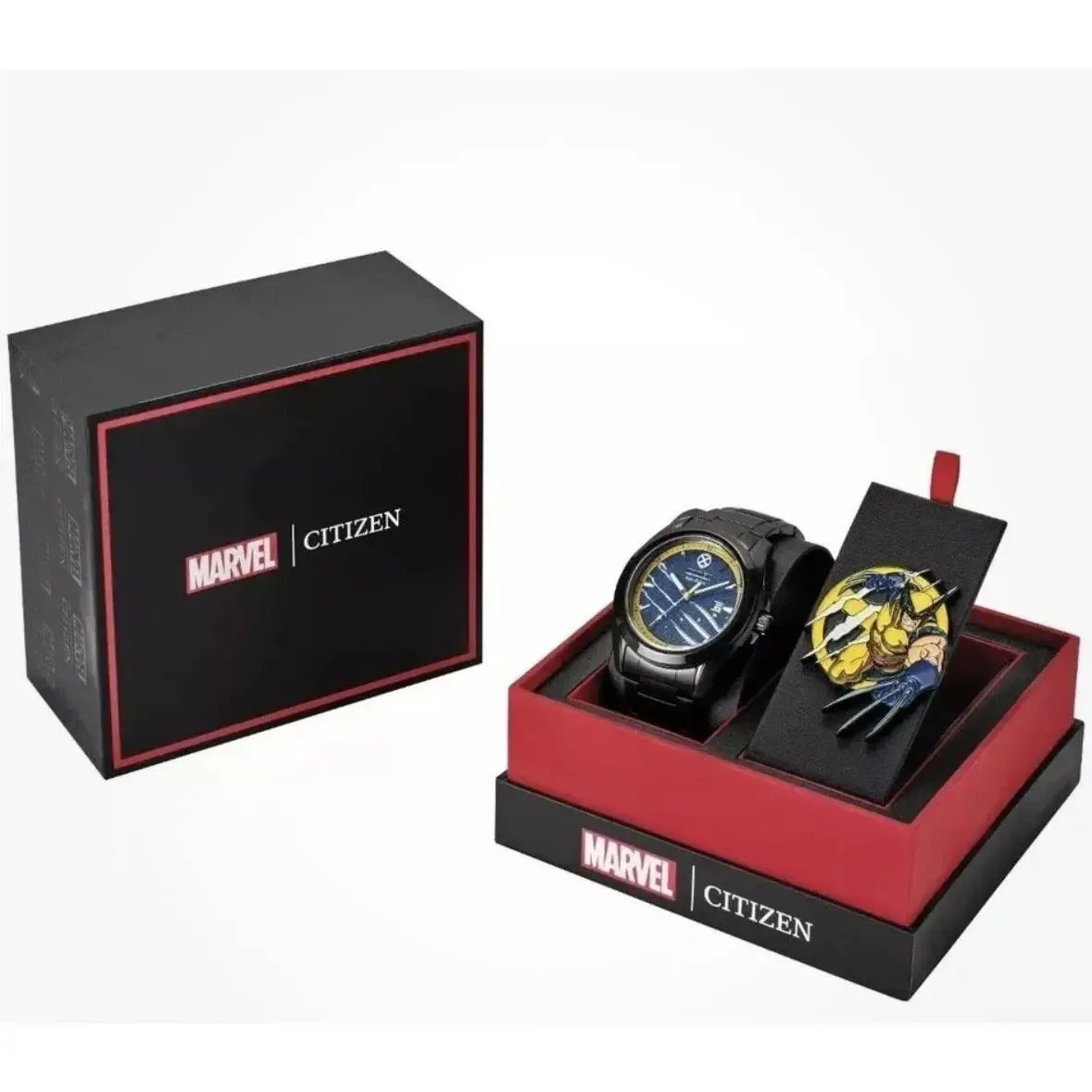 Citizen Marvel Wolverine Watch Men`s Eco-drive AW1435-66W Set