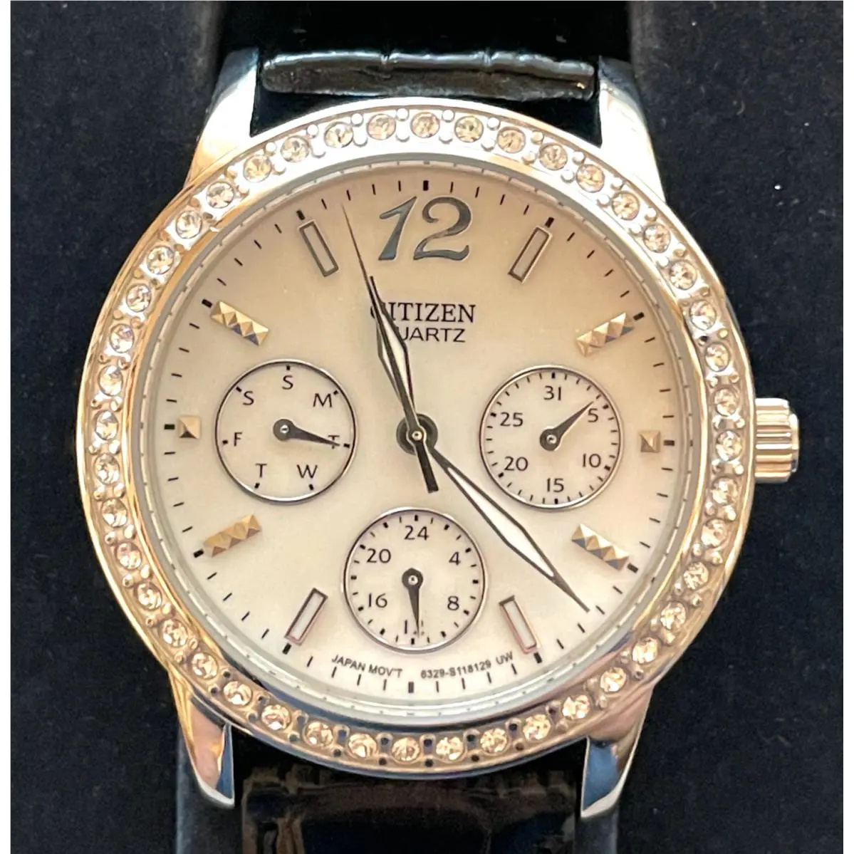 Citizen Quartz Women`s Watch ED8090-11D Swarovski Crystals W/ Box
