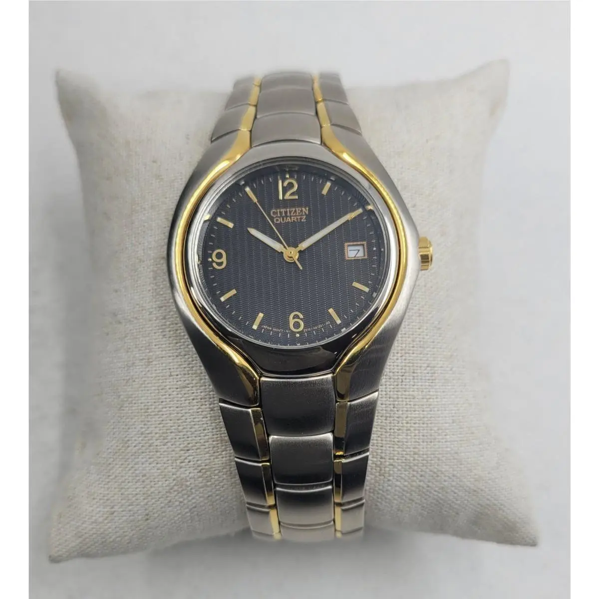 Citizen Two-tone Black Dial Quartz Men`s Watch BK0984-53E