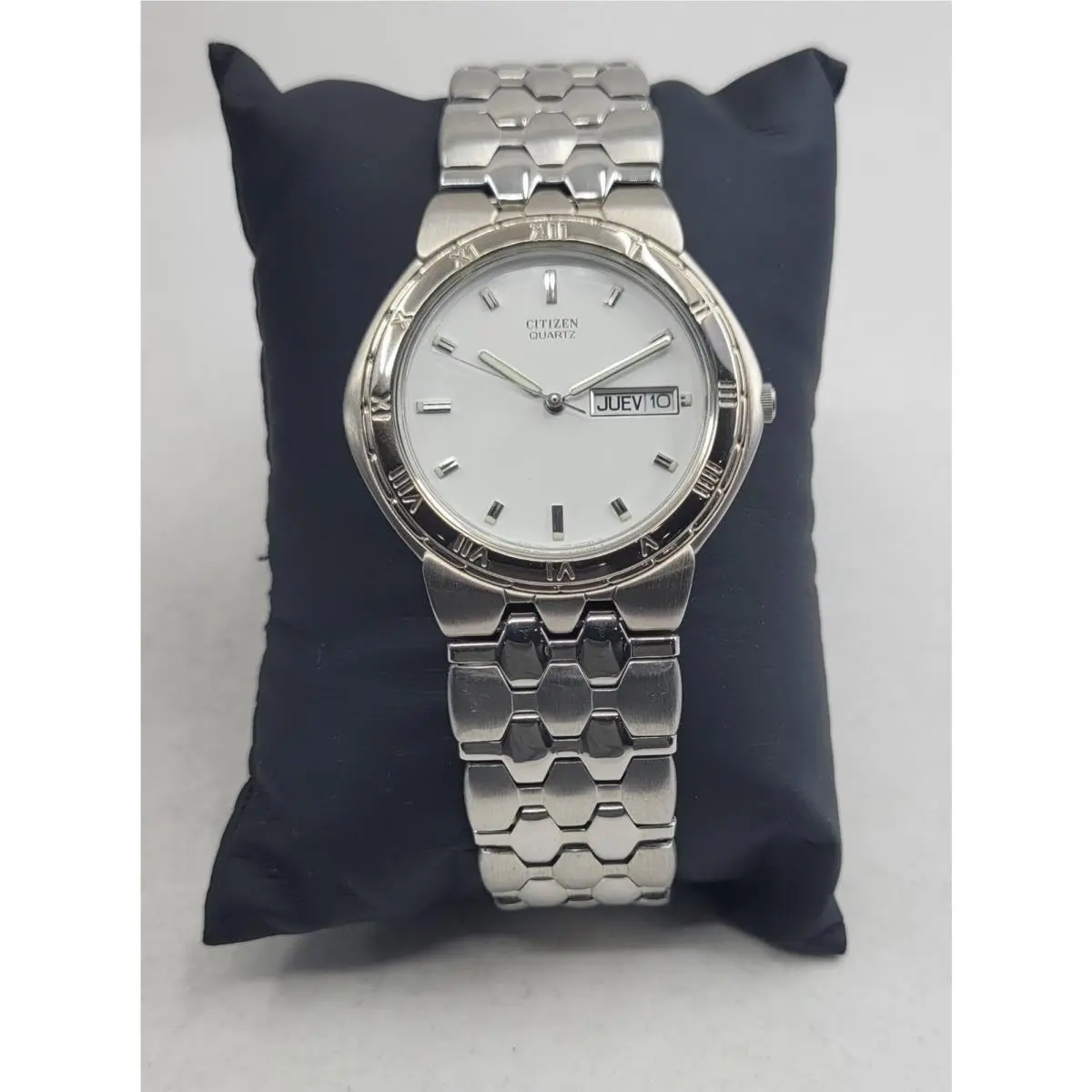 Citizen Quartz White Dial Silver Tone Men`s Watch BF0260-58A