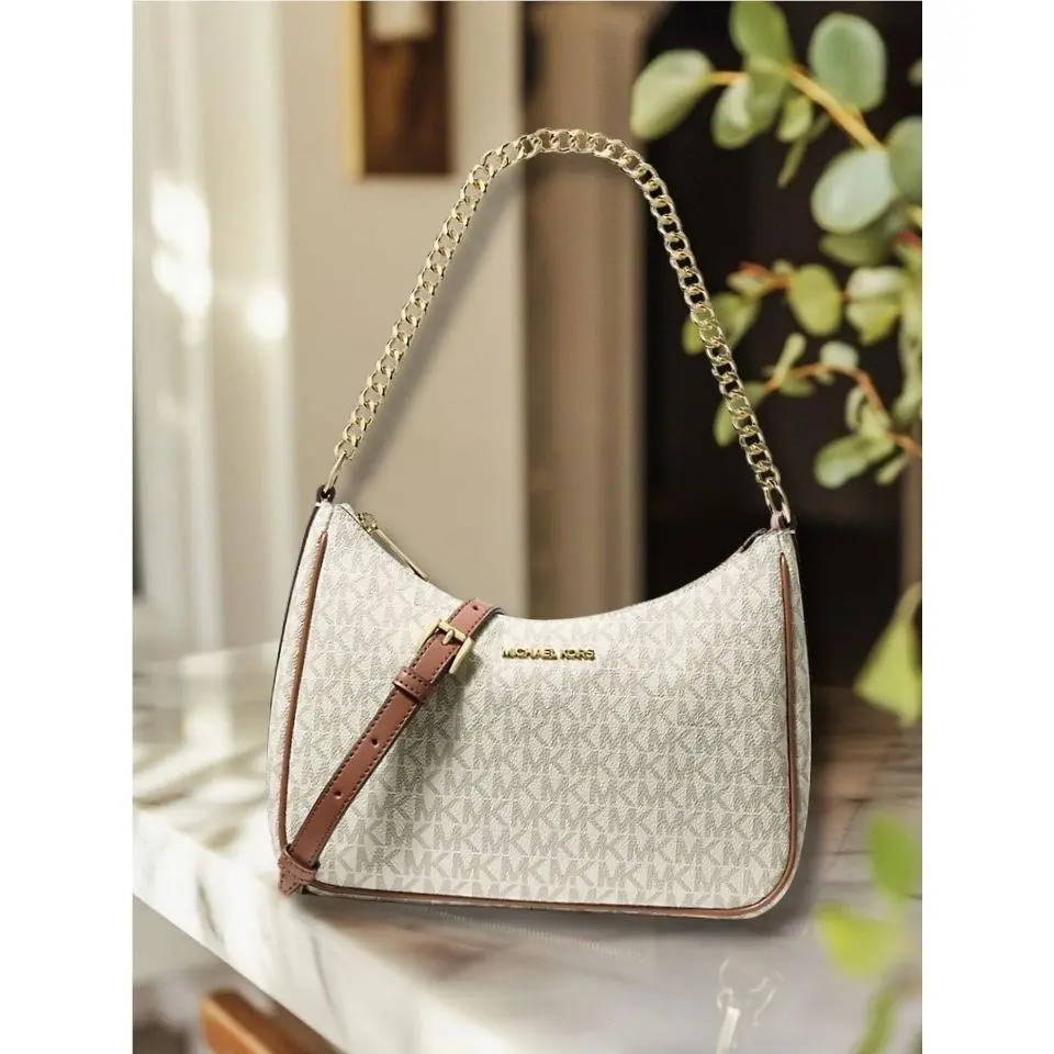 Women Large Logo Convertible Crossbody Bag Vanilla Handbag Purse by Michael Kors