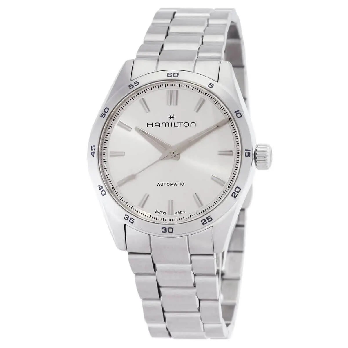 Hamilton Jazzmaster Performer Automatic Silver Dial Watch H36105150 - Dial: Silver, Band: Silver-tone, Bezel: Silver-tone
