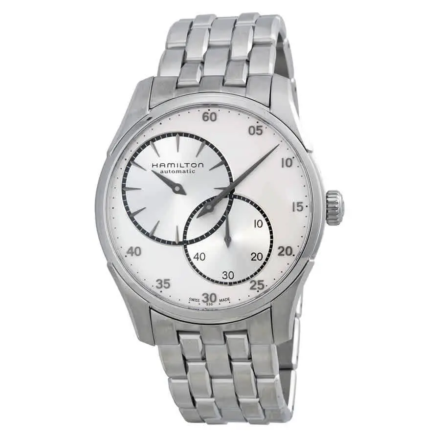 Hamilton Jazzmaster Regulator Silver Dial Men`s Watch H42615153 - Dial: White, Band: Silver, Bezel: Silver
