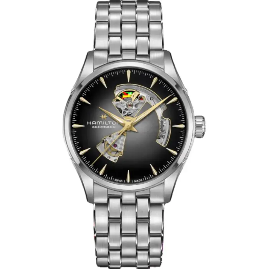 Hamilton Jazzmaster Open Heart Automatic Smoky Men`s Watch H32705180