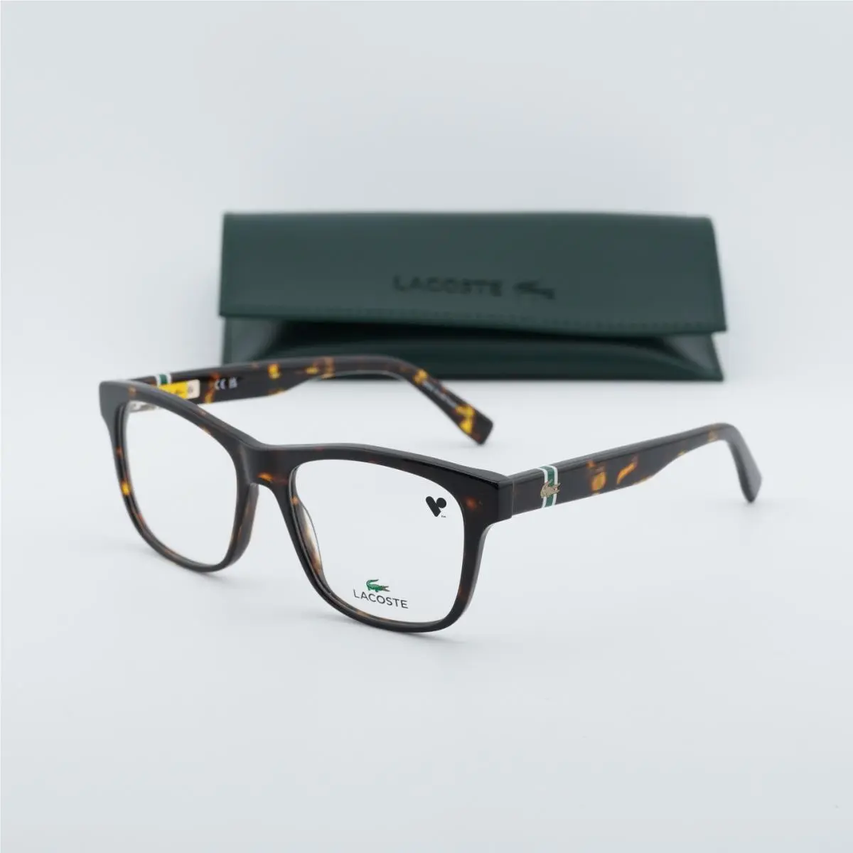 L2933 N 230 Dark Havana 54mm Eyeglasses by Lacoste
