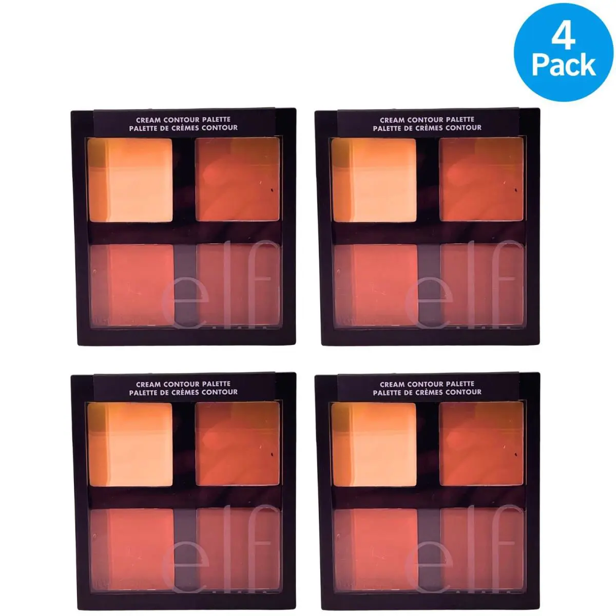 E.l.f. Cream Contour Palette 4 Pack Face Sculpting Makeup Kit