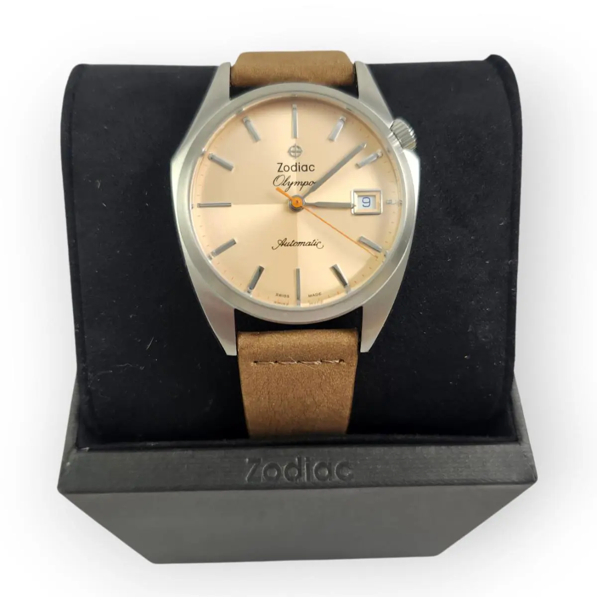 Zodiac Super Olympos Automatic Silver Cream Watch ZO9702