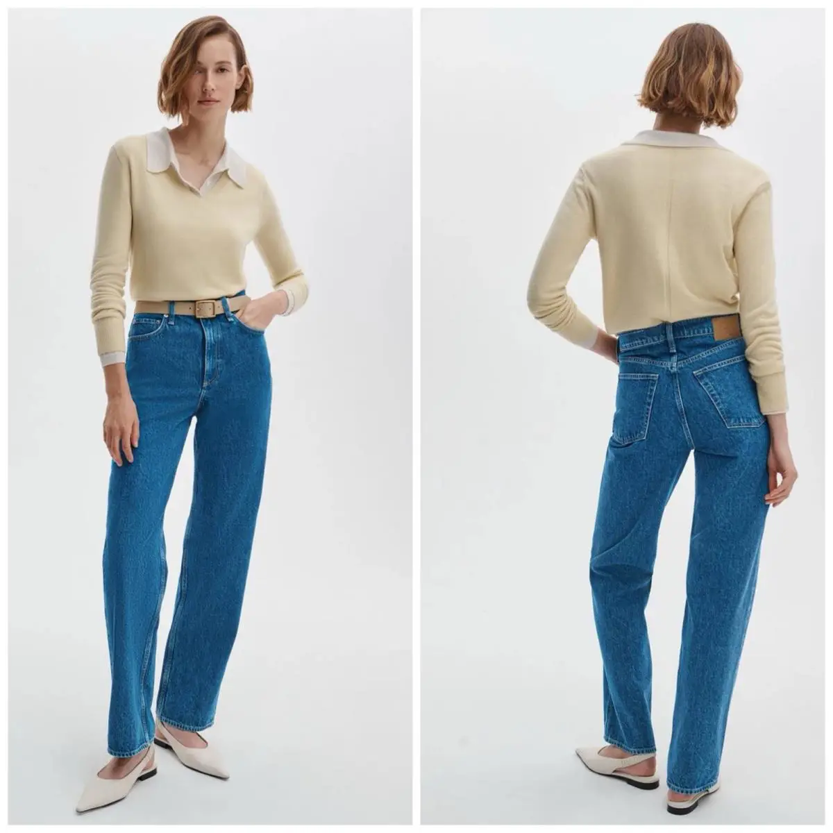 Rag Bone The Shea High Rise Relaxed Straight In Cornflower Size: 27