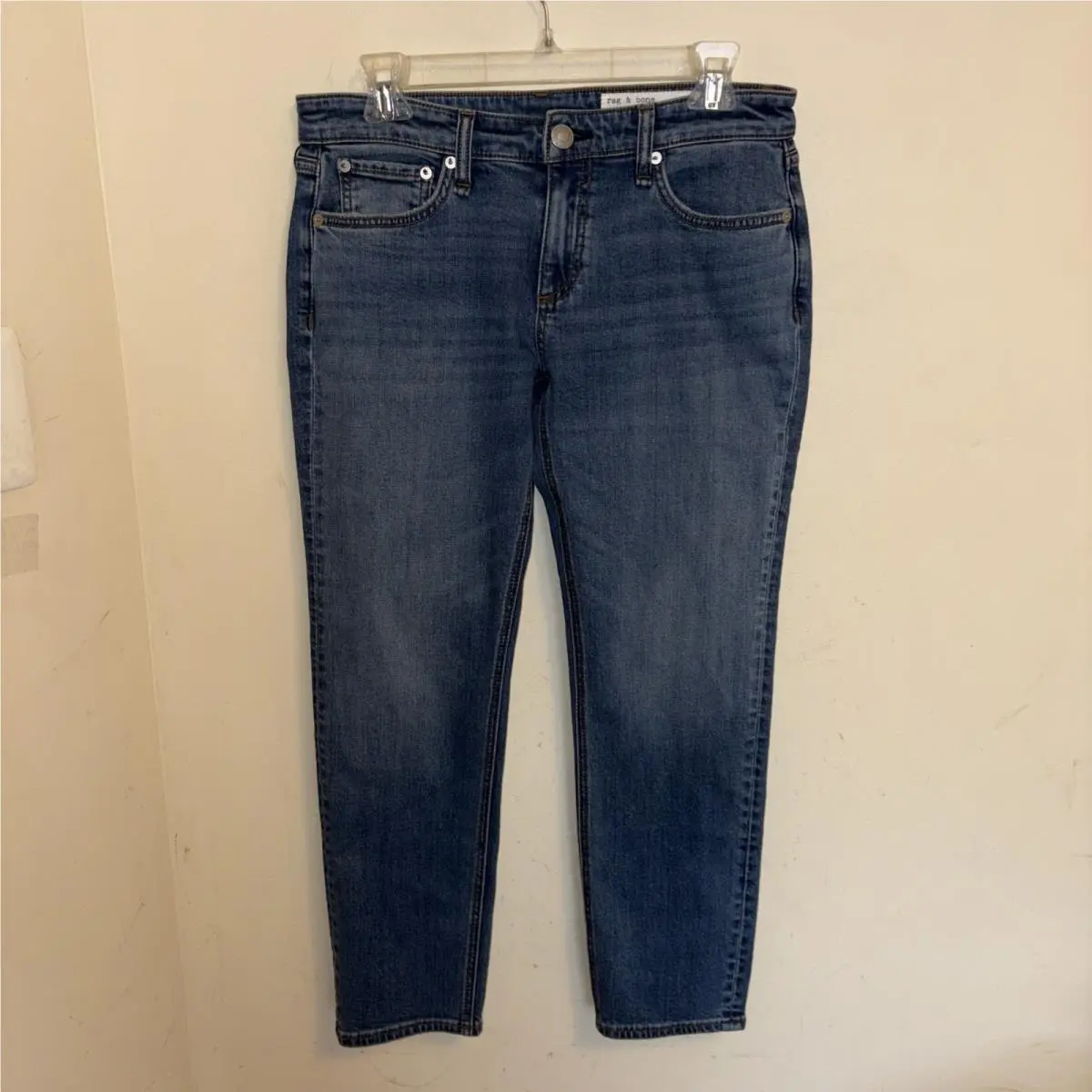 Rag Bone York Women’s Low - Rise Slim Boyfriend Jeans Blue Size 26