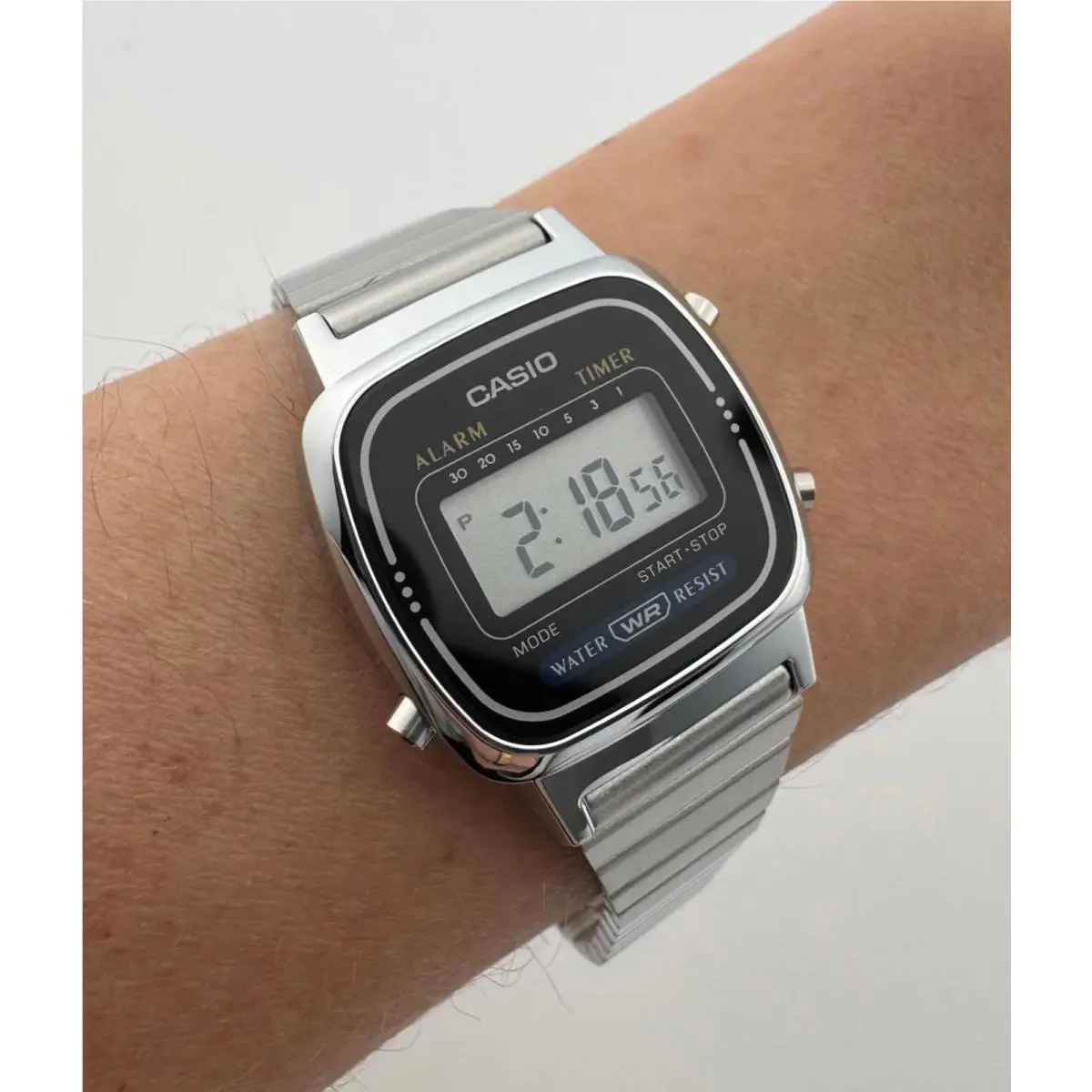 Casio LA670W Women Digital Watch Stainless Steel Vintage Style