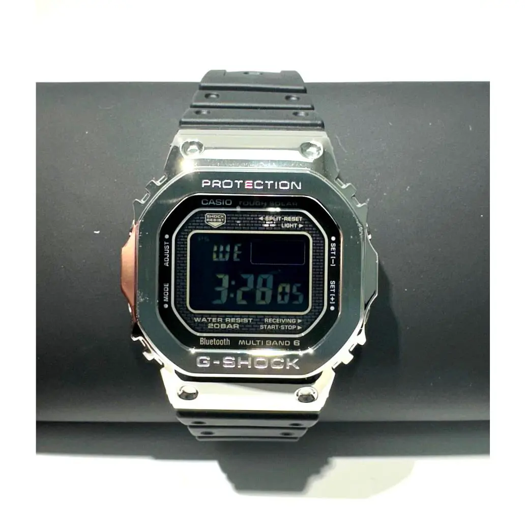 G-shock GMW-B5000-1JF Black/silver Resin Tough Solar Digital Watch by Casio