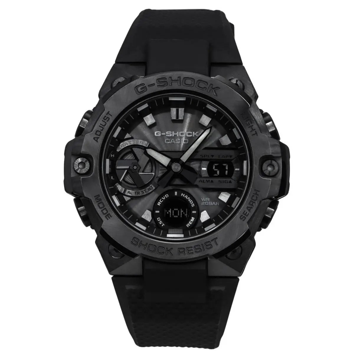 Casio G-shock Analog-digital Black Dial Tough Solar GST-B400BB-1A Men`s Watch