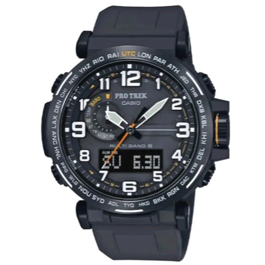 Casio PRW6600Y-1A9 51.5mm Black Stainless Steel Case with Black