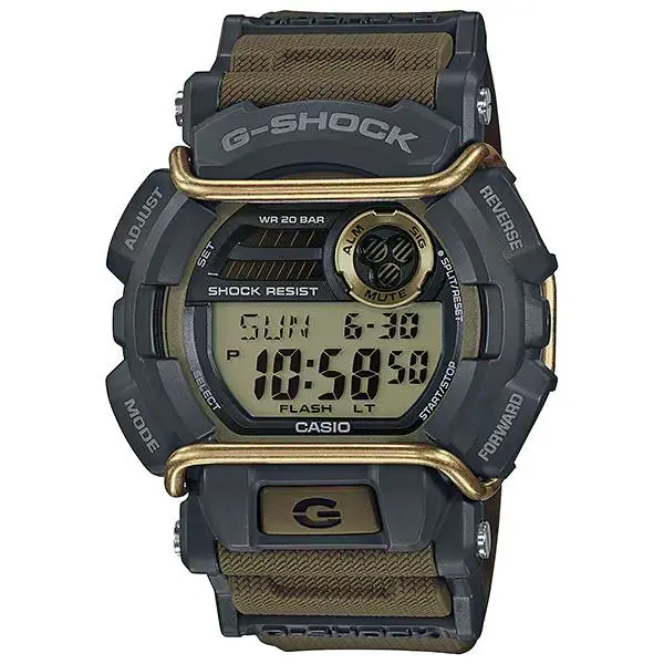 Casio G-shock GD400-9 Digital Watch Yellow Black 200M GD-400 Shock Resist