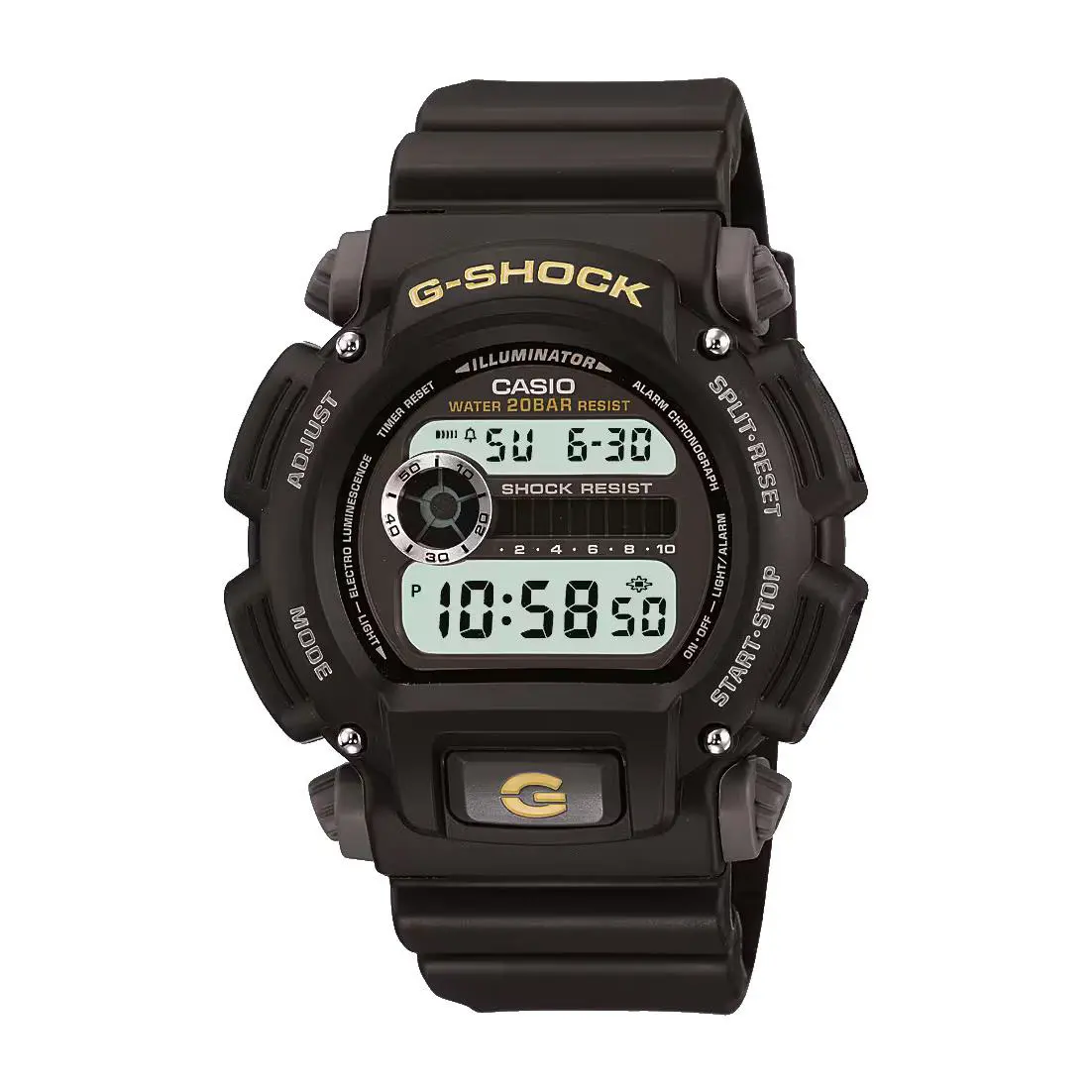 Casio G-shock DW9052-1B Digital Watch 9052 Series Black Resin 200M Shock
