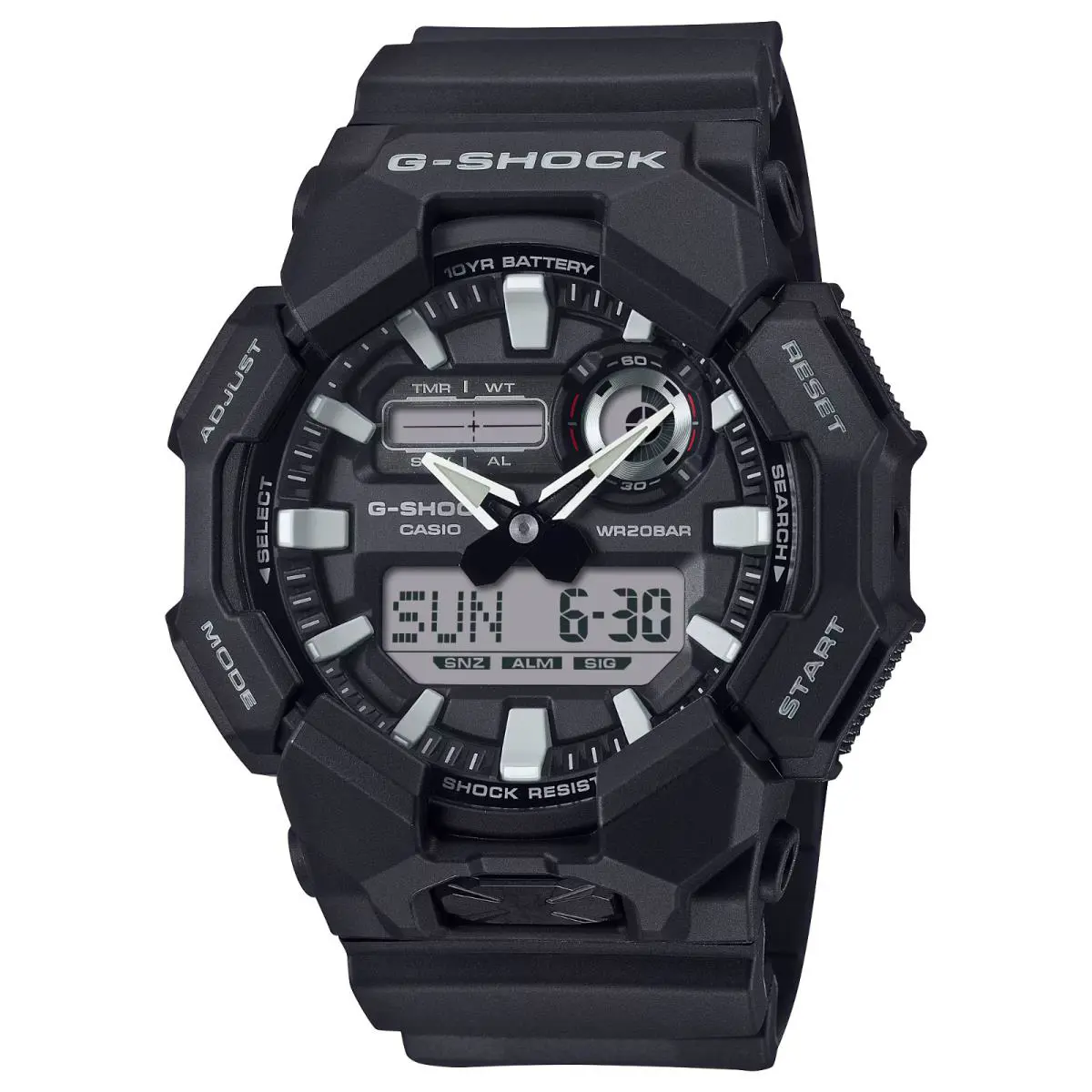 Casio G-shock GA010-1A Analog Digital Watch GA-010 Series Black 200M