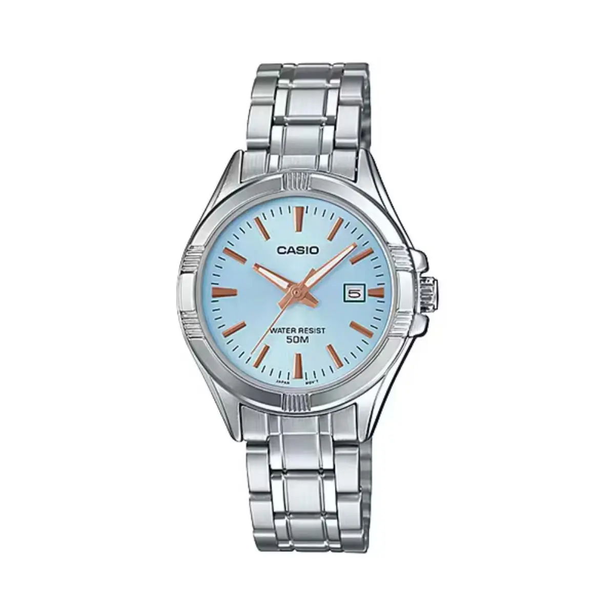 Men`s Blue Dial Analog Watch Stainless Steel Bracelet - MTP-1308D-2AV by Casio