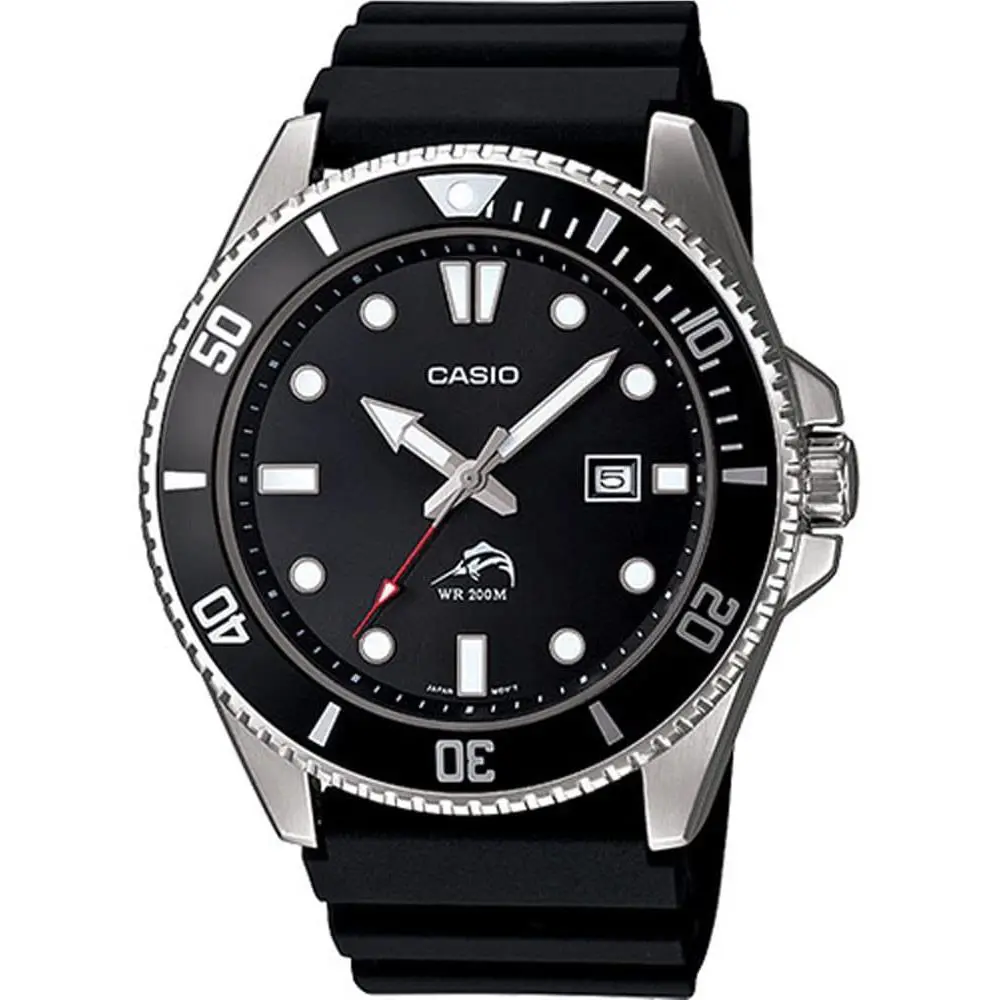 Casio MDV-106-1AV Diver Watch Black Silver