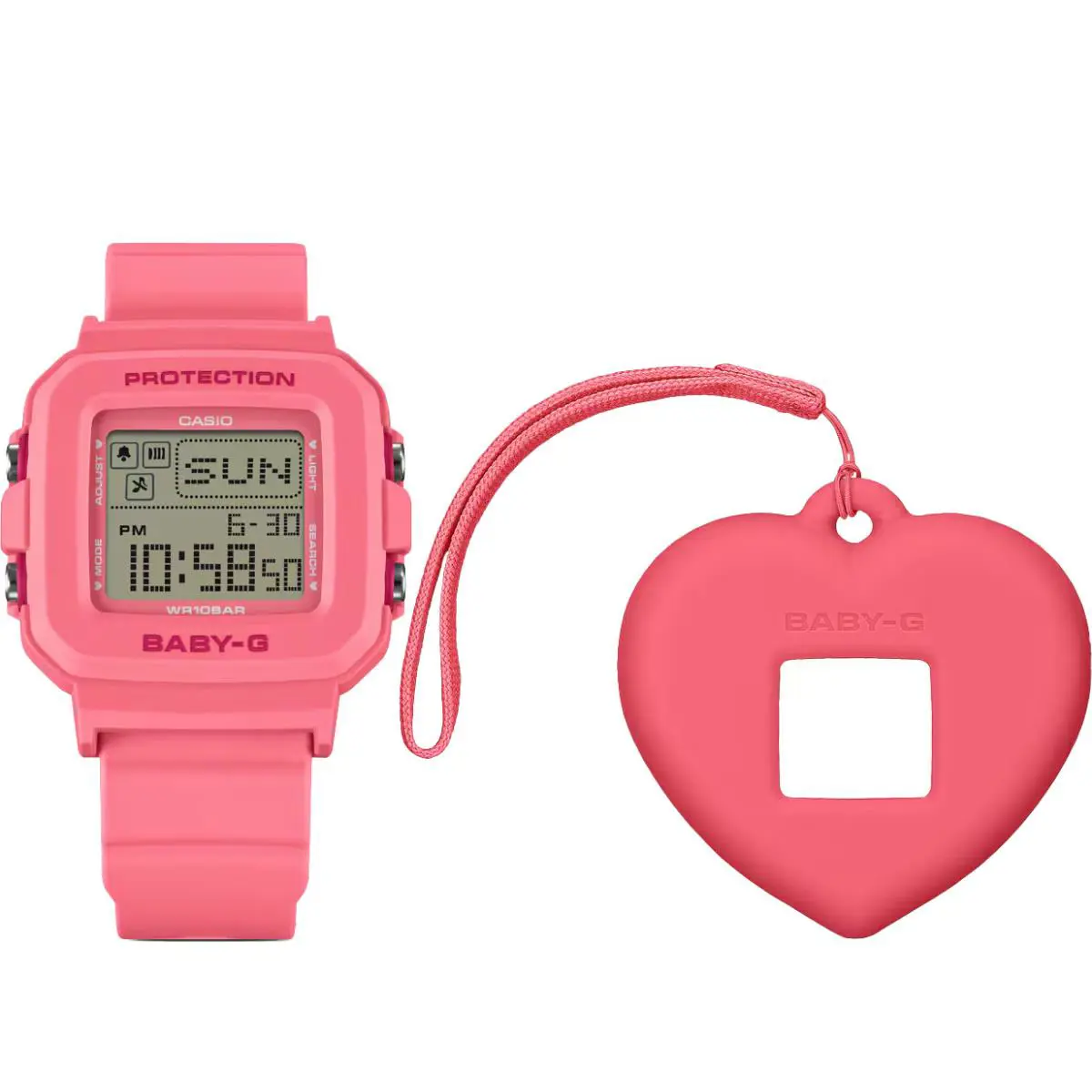 Casio Baby-g BGD10KH-4 Digital Pink Resin Women’s Shock Resistant Sport Watch