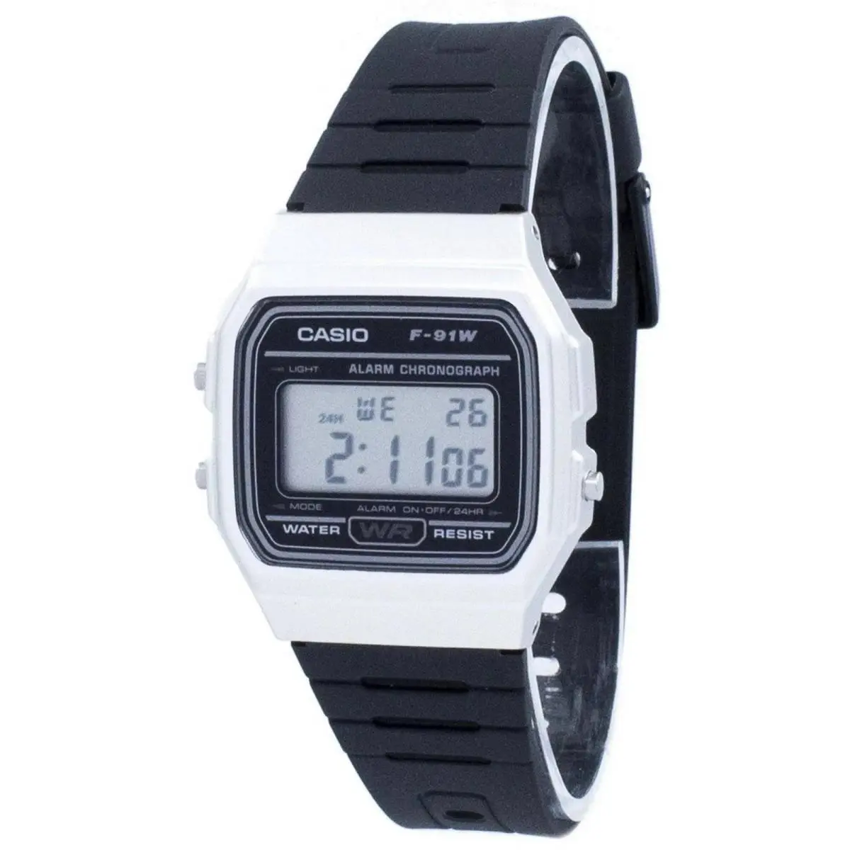Casio F-91WM-7A Vintage Digital Watch Alarm Stopwatch Retro Design no Box