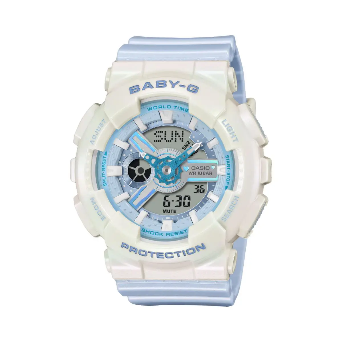 Casio Baby-g BA110PD-2A Analog Digital Watch BA-110 Series Blue Women