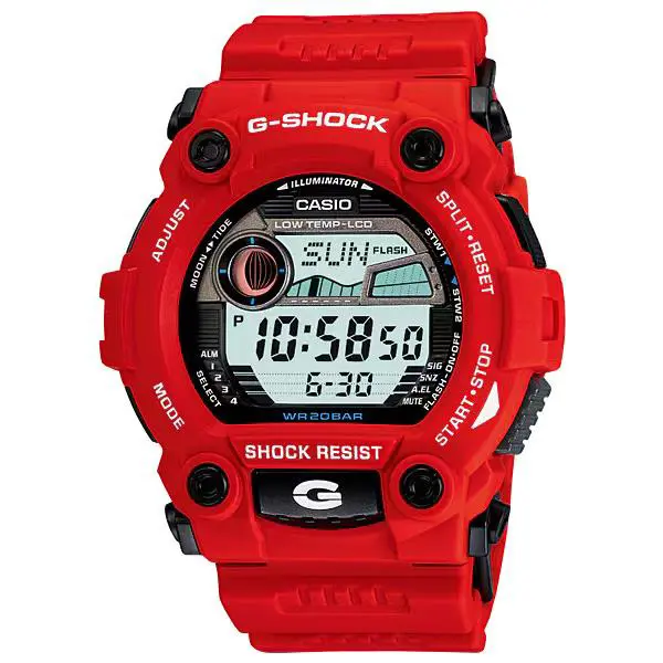 Casio G-shock G7900A-4 Digital Watch Red Tide Moon Graph Sport Men’s