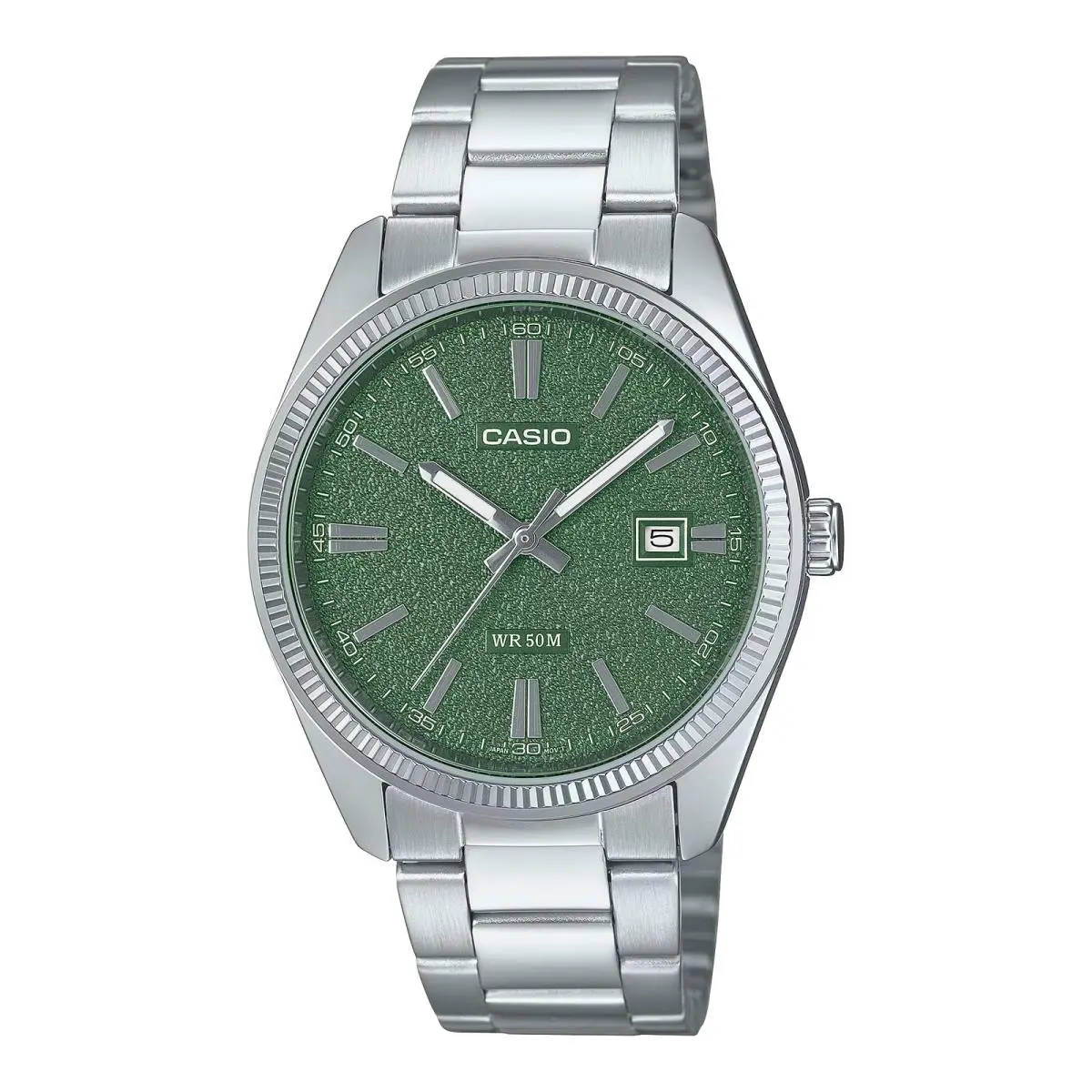 MTP-1302DA-3AV MTP-1302DA-3A Green 38.5MM Quartz Analog Watch by Casio