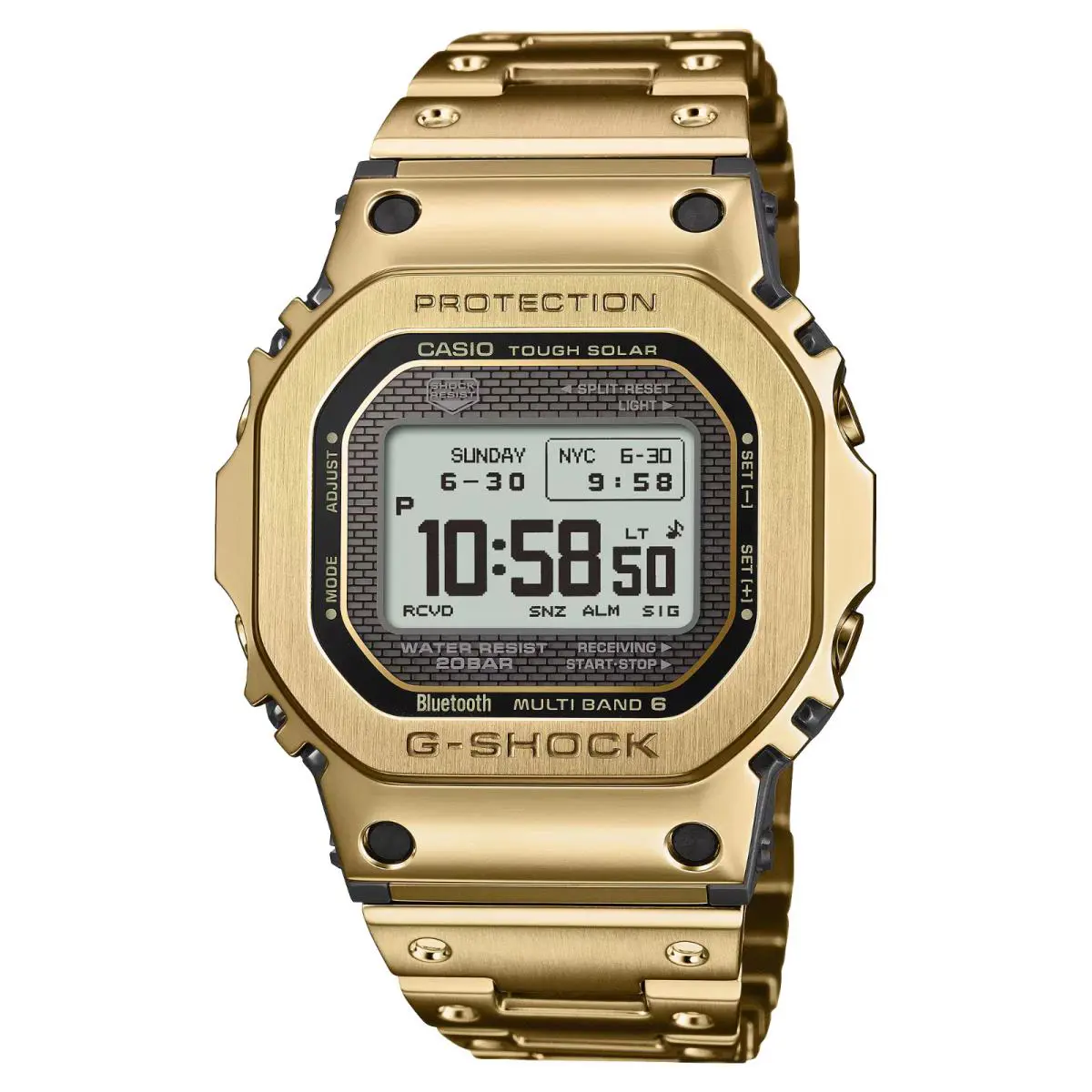 Casio G-shock GMWBZ5000GD9 Full Metal 5000 Gold Solar Bluetooth Watch