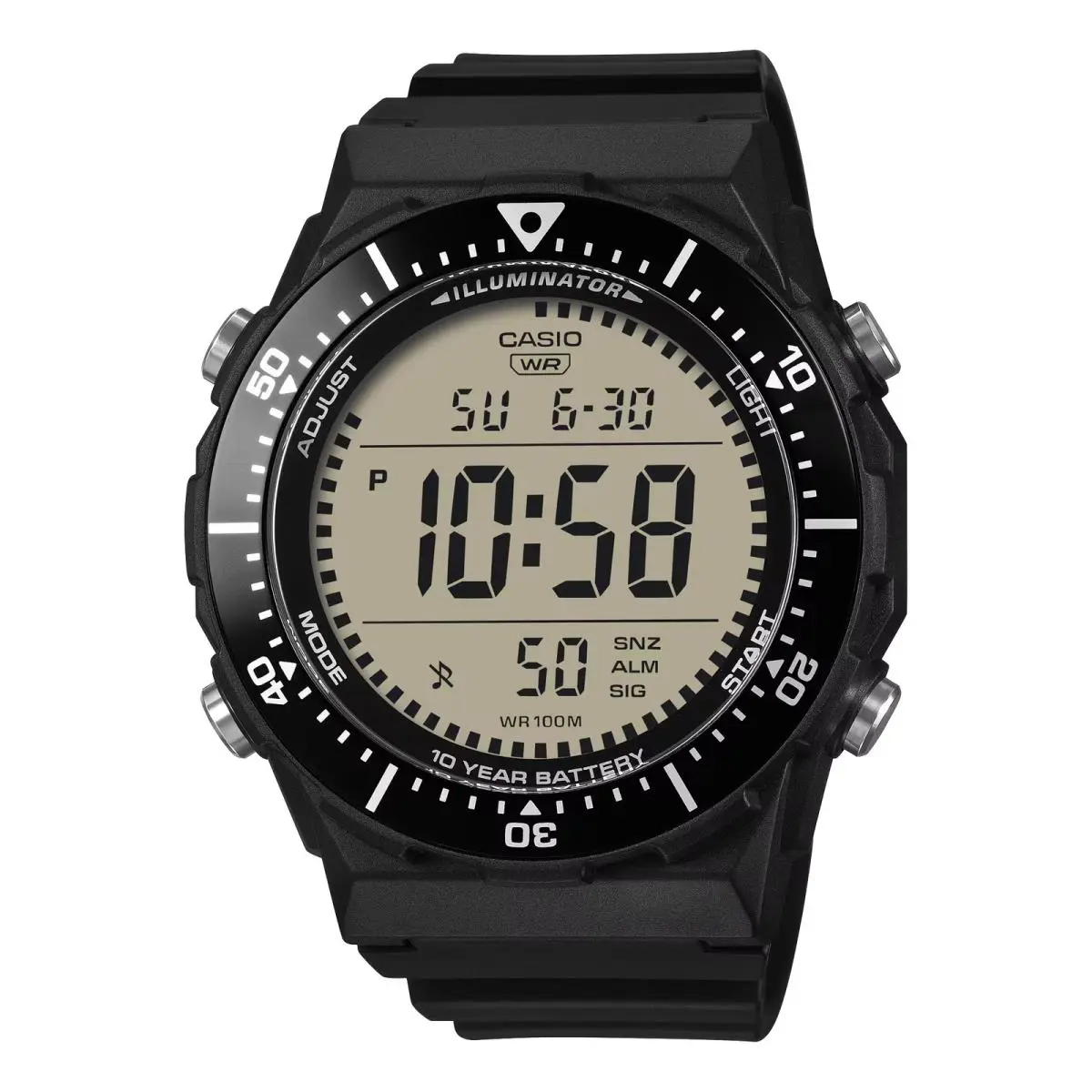 Casio Men’s Black Digital Watch with Gray Dial - AE-1700H-1AVCF