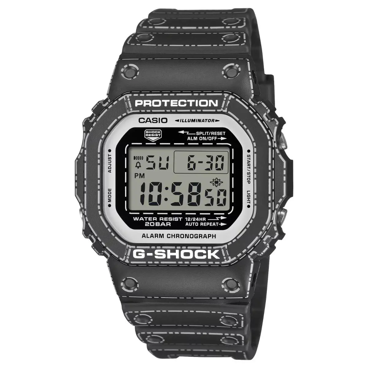 G-shock DW5600RGM-1 Digital Black Resin 200M Shock Resistant Watch by Casio