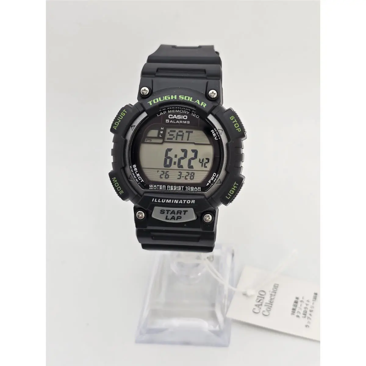 Casio STL-S100H-1AJH Tough Solar Digital Runners Watch 100M Water Resistant