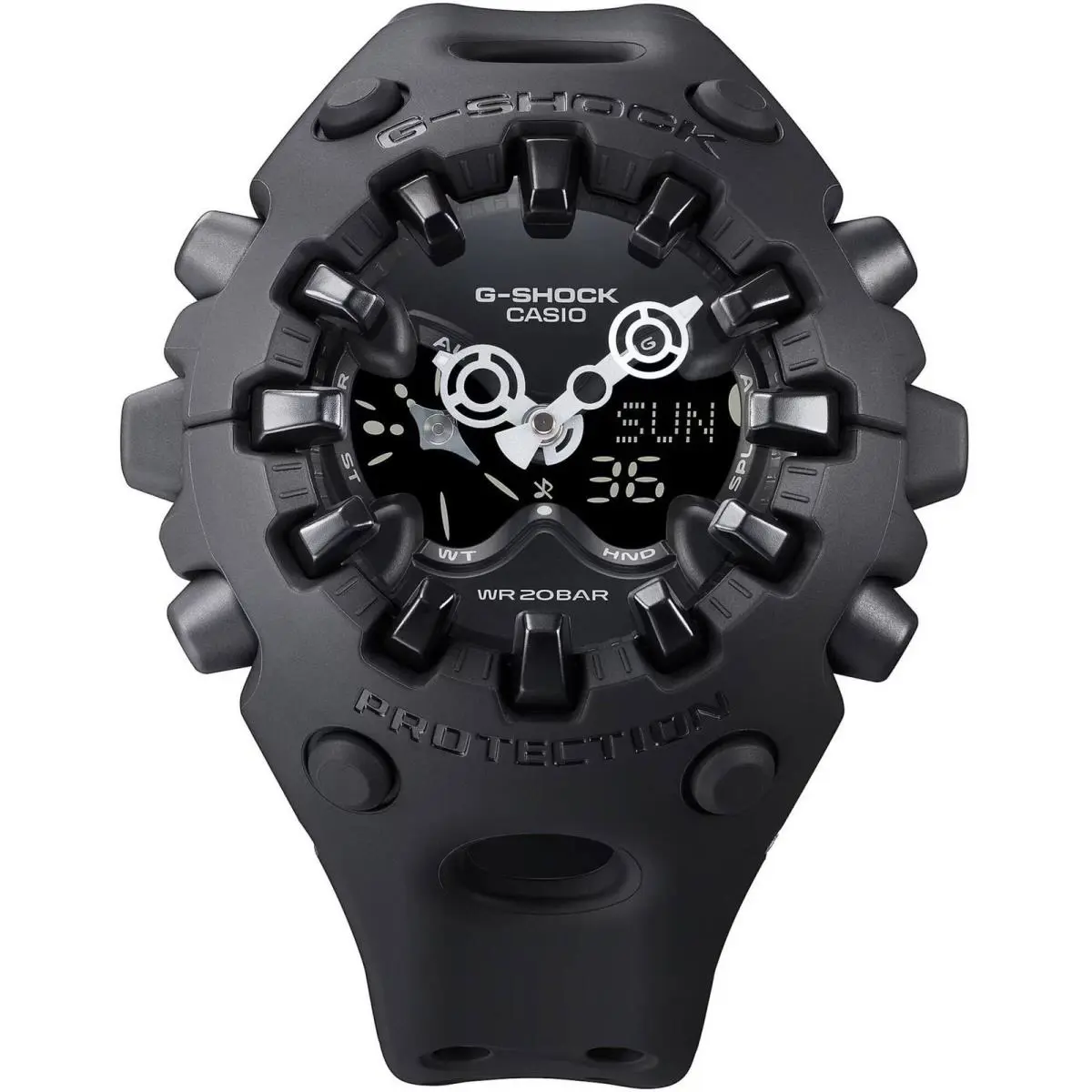 Unisex Ana-digi Dive Watch G-shock World Time Black Strap GA-V01-1ACR by Casio