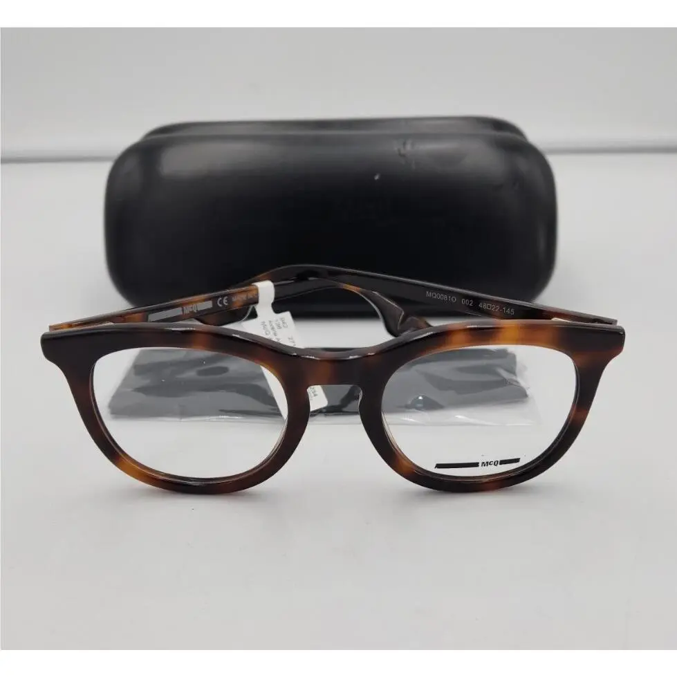 Alexander Mcqueen Eyeglasses Frames Mcq MQ00810 Tortoise Brown 48-22-145