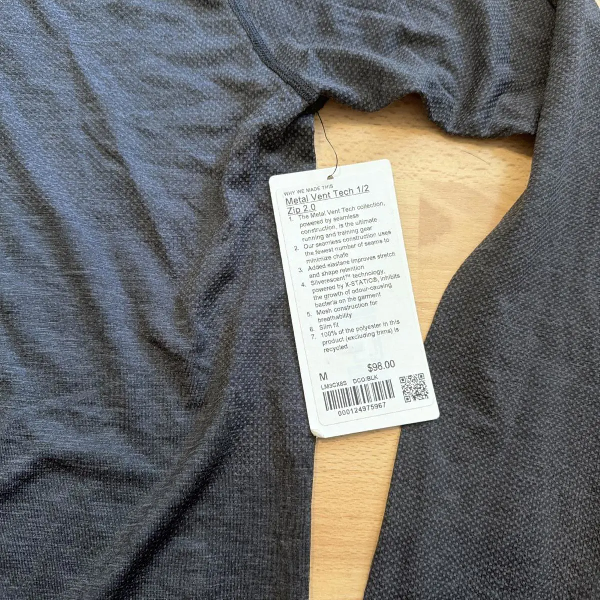 Lululemon clothing - Lululemon Metal Vent Tech - Metal Vent Tech - LM3CX8S - Gray 2