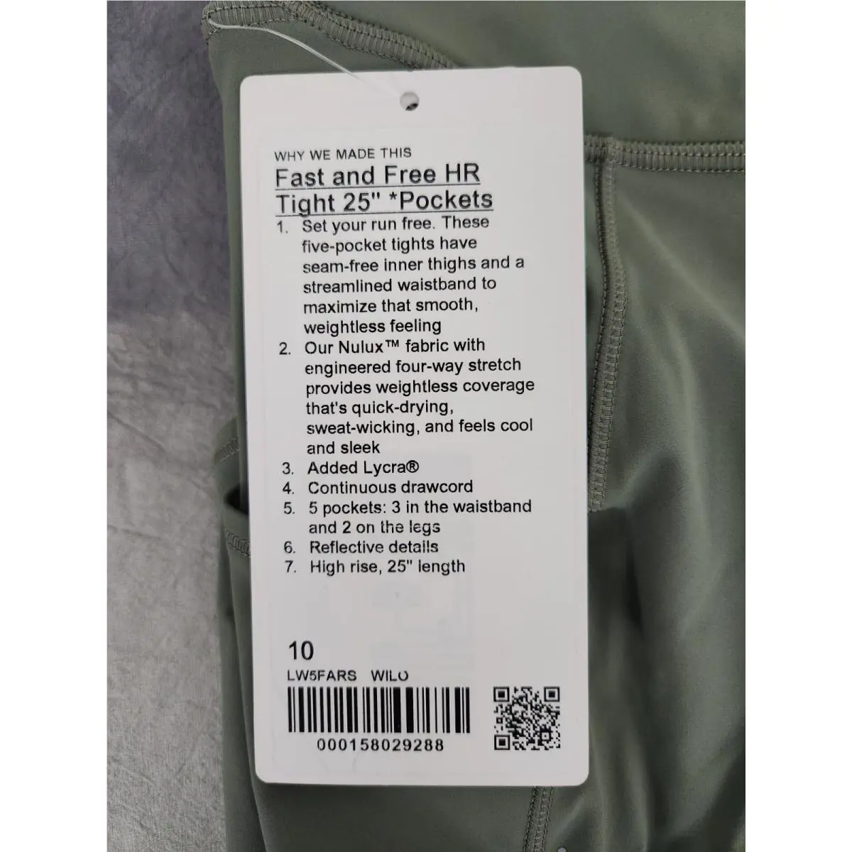 Lululemon clothing - Willow Leaf 2