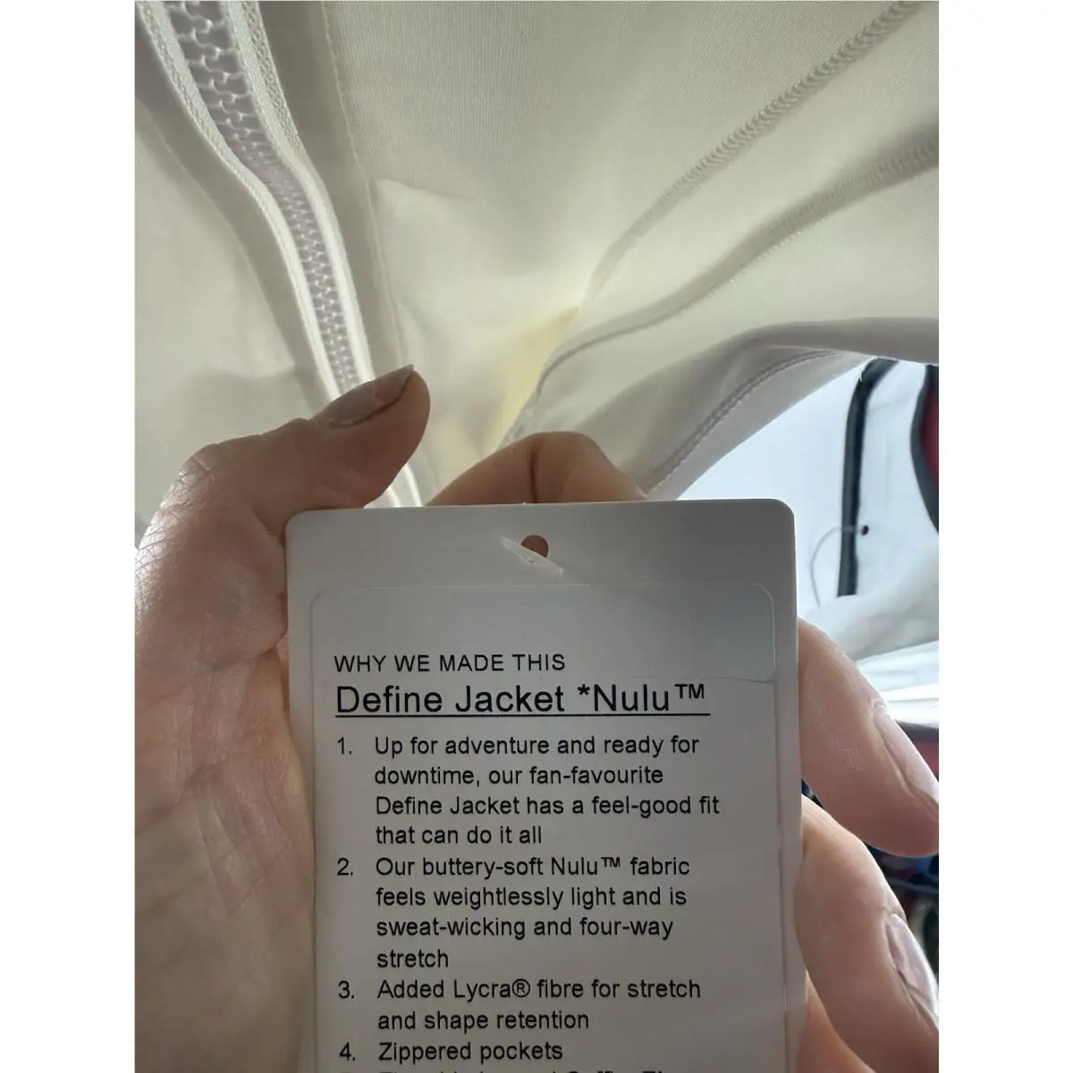 Lululemon clothing - DEFINE - DEFINE - W4AWKS - White 1