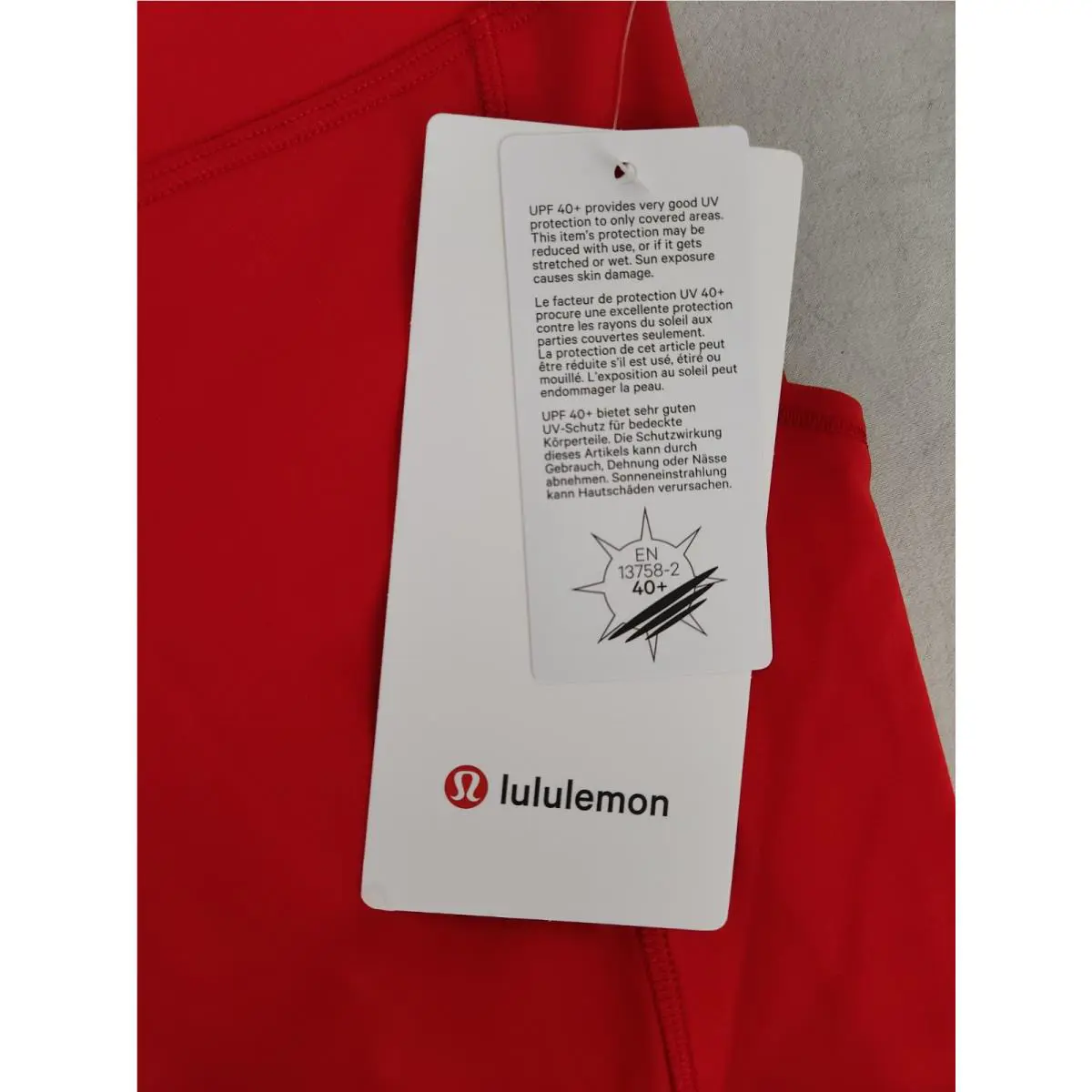 Lululemon clothing - Oxford Red 1