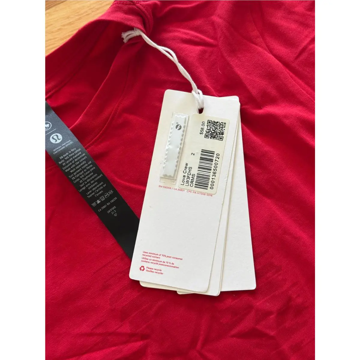 Lululemon clothing - Red 7