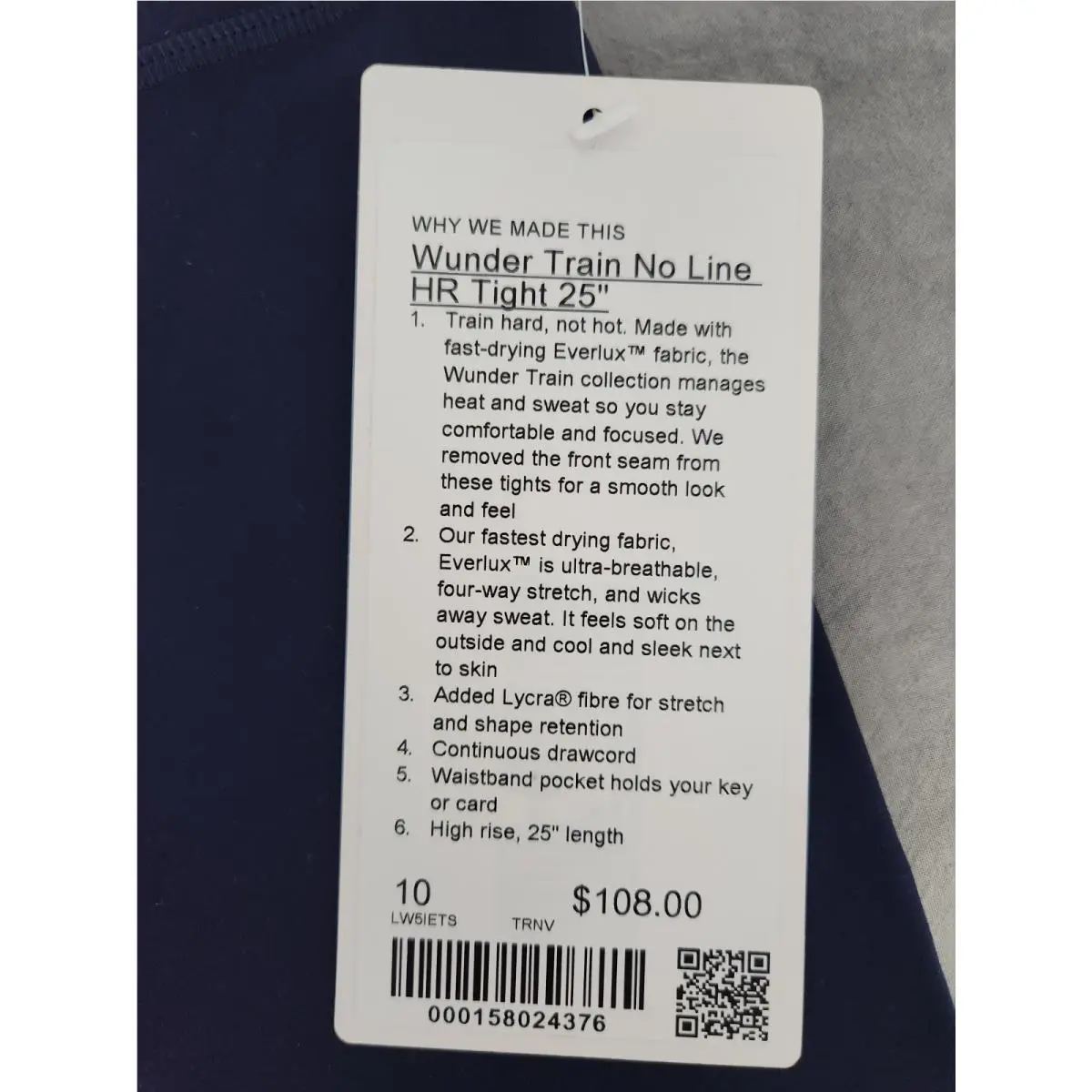 Lululemon clothing - True Navy 2