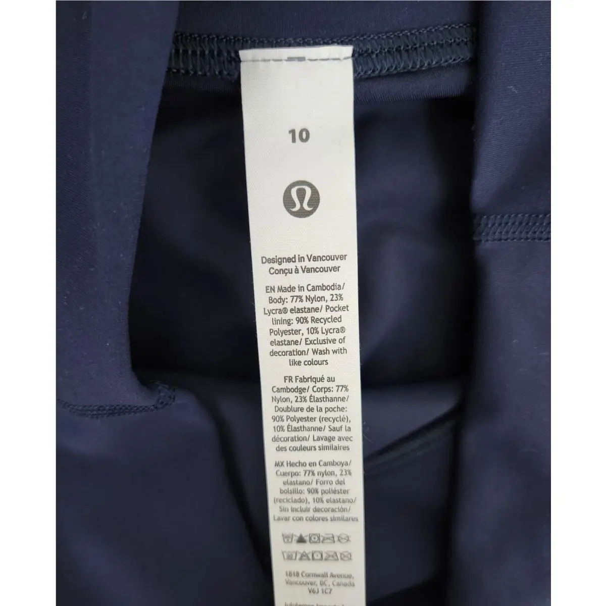 Lululemon clothing - True Navy 5