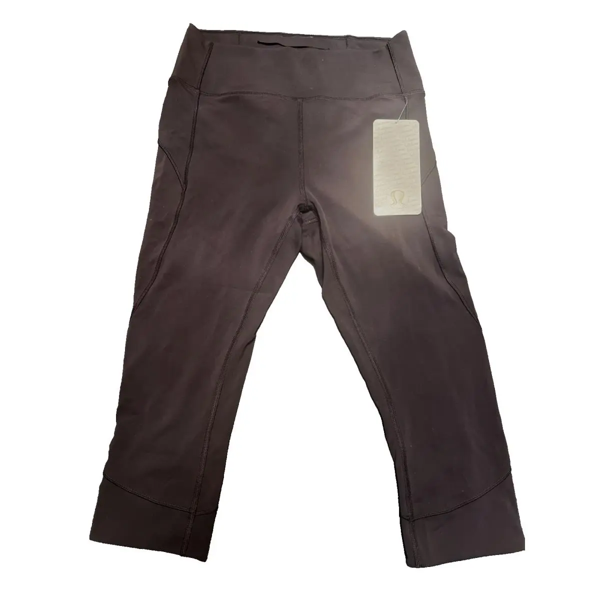Lululemon Sz 8 In Movement Crop Black High Rise 19 Everlux
