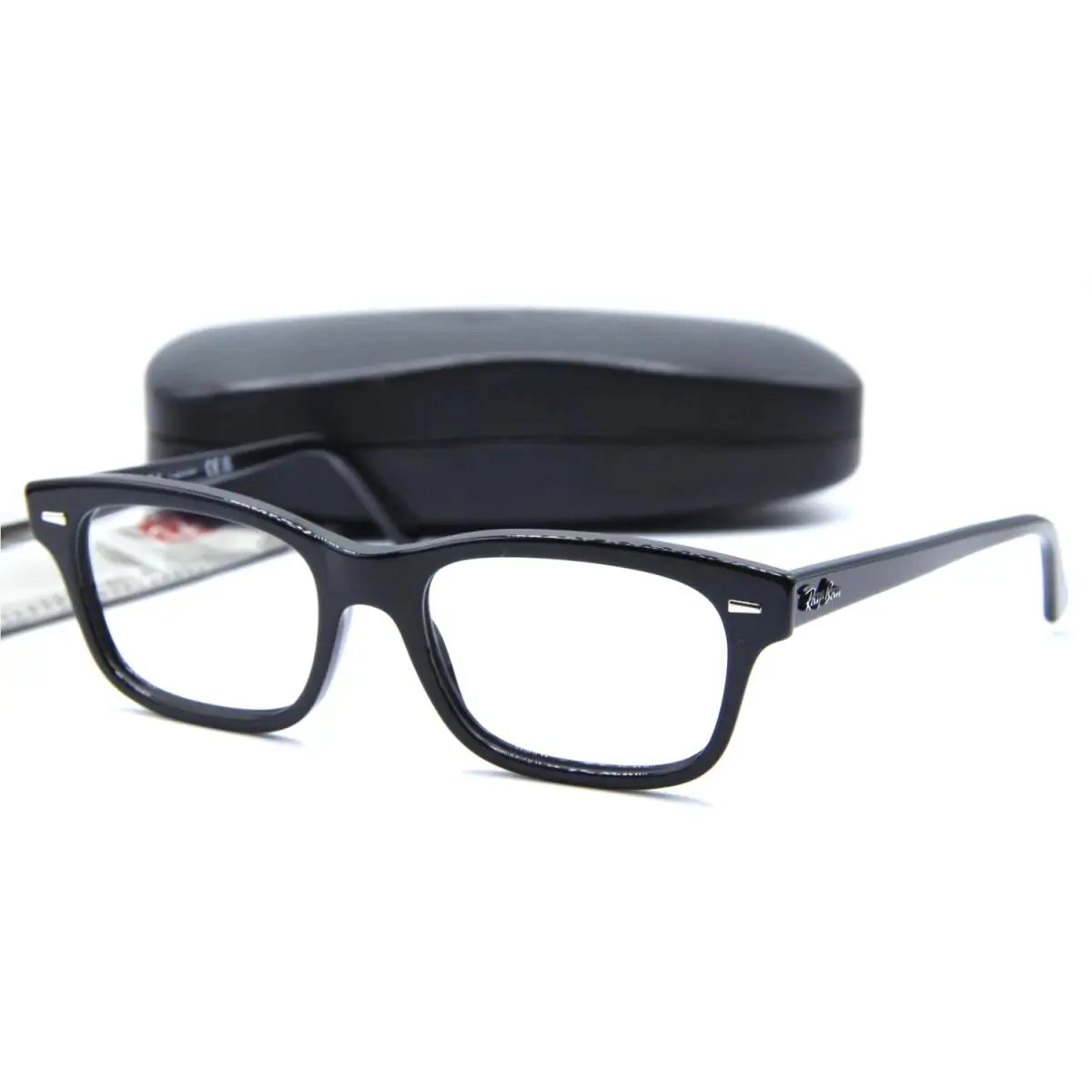 Ray-ban MR Burbank RB 5383 2000 Shiny Black Eyeglasses Frame 52-19