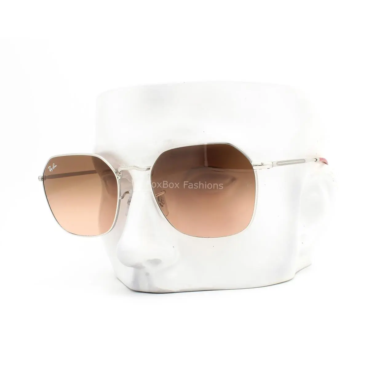 Ray-ban Jim Sunglasses RB 3694 003/3B Polished Silver Black Pink Gradient W/case